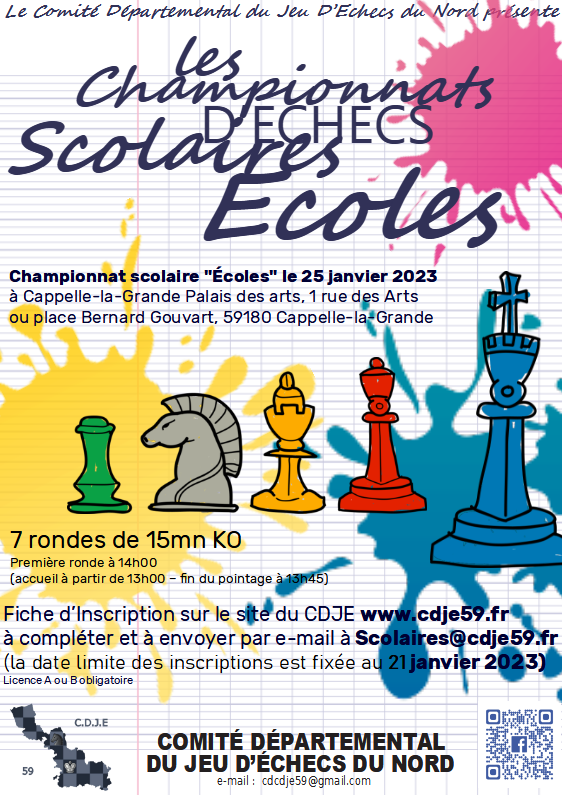 Affiche scolaires Ecoles 2023