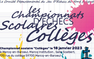 Les championnats d’Echecs collèges