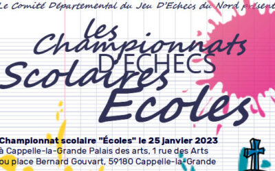 Les championnats d’Echecs écoles