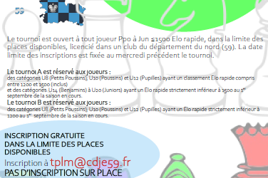 Tournoi Permanent Lille Métropole – 2022/23