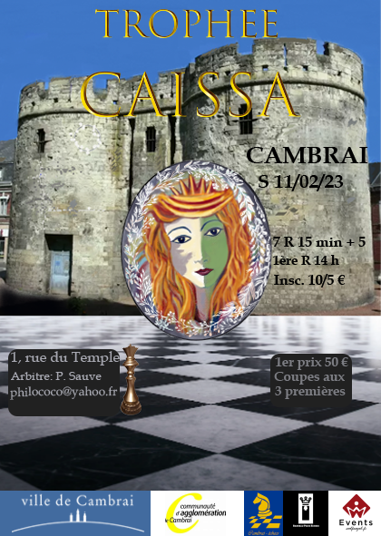 Trophée Caïssa à Cambrai – 11 / 02 / 2023