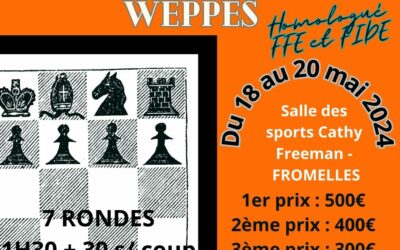 1er Open International des Weppes – 18 au 20 mai 2024