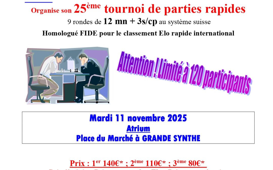 25e Rapide de Grande-Synthe – Mardi 11 Novembre 2025
