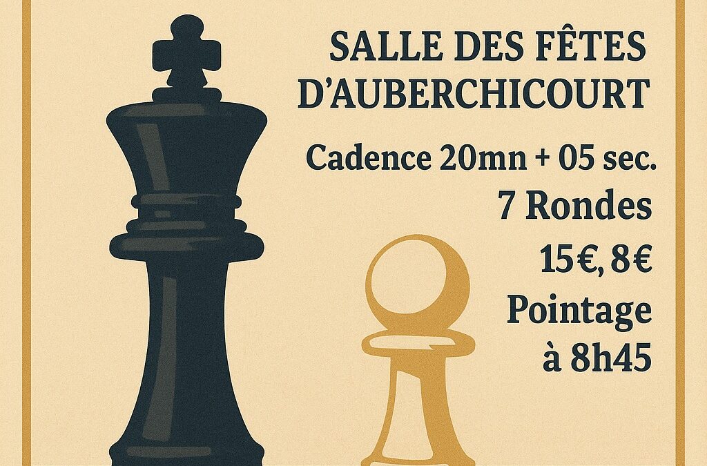 1er Trophée Eric Leleu – Auberchicourt – 12 avril 2026