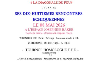 17eme Rencontres Echiquéennes Téteghem-Coudekerque-Village 08 mai 2026