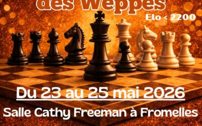 3e Open des Weppes – 23 au 25 mai 2026