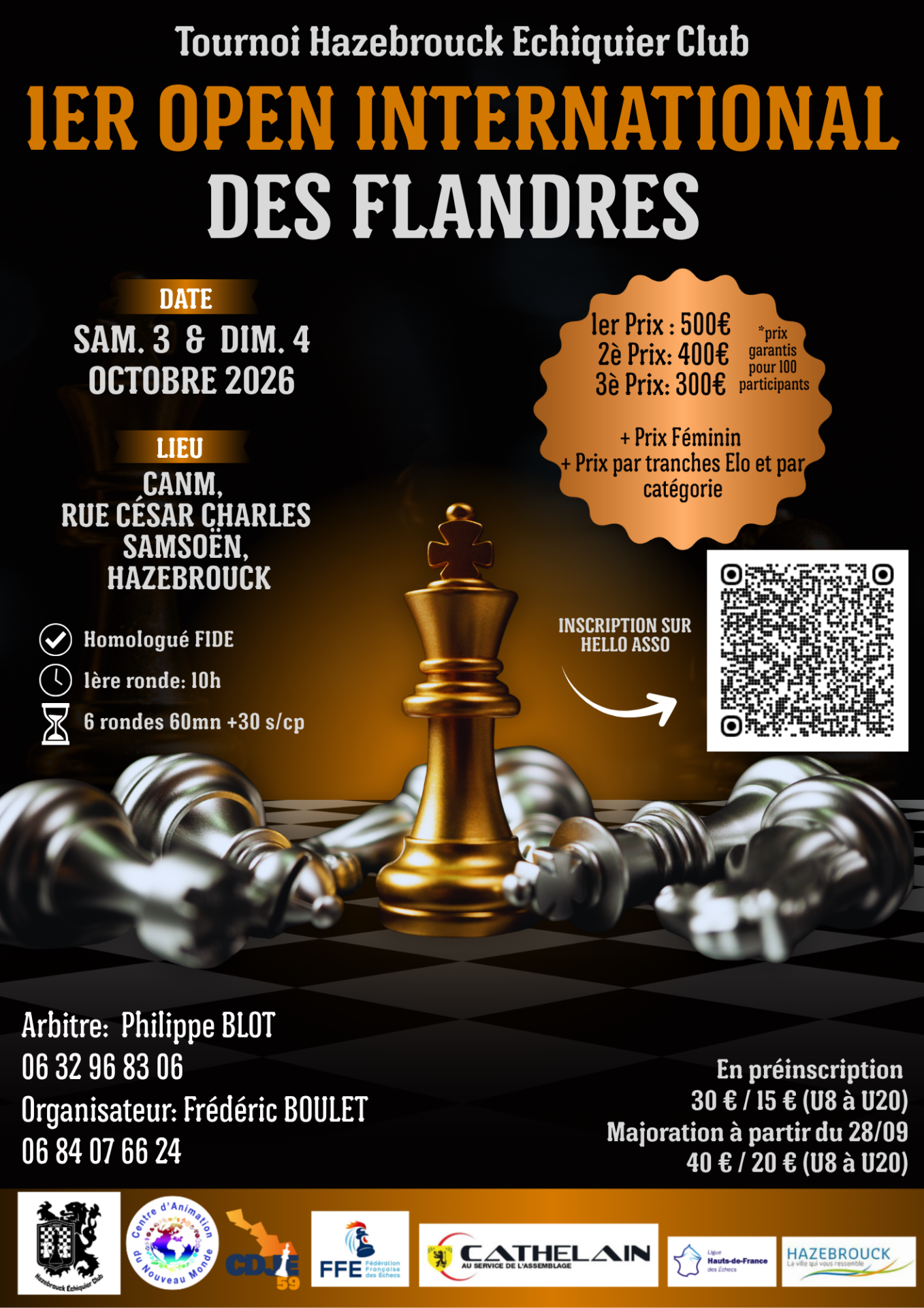 Affiche Open des Flandres 2026
