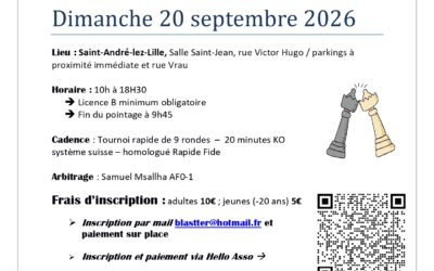 Rapide de Saint-André-Lez-Lille  — 20 septembre 2026
