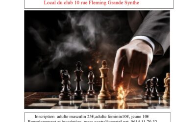 1er Open Dominique Quetel – Grande-Synthe – 26 et 27 septembre 2026